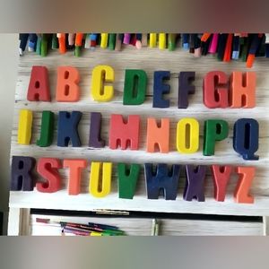 Alphabet Crayon Set Personalized Gift Spell a Name in Any Color